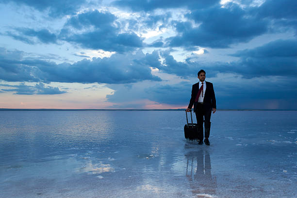 istock Traveler on the salt lake 479040846
