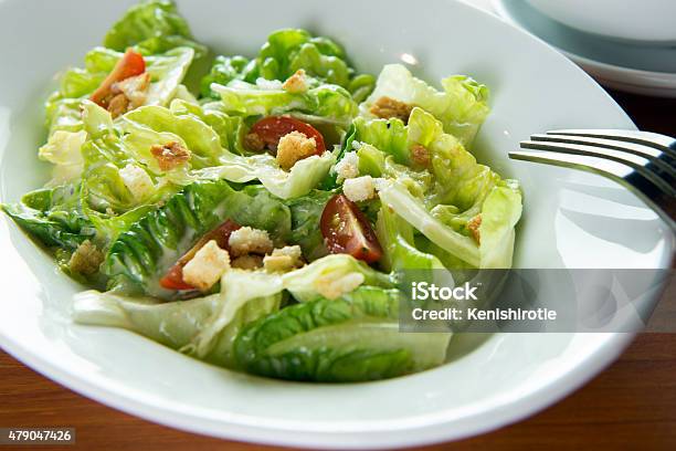 Caesar Salad Stock Photo - Download Image Now - Green Salad, 2015, Bowl