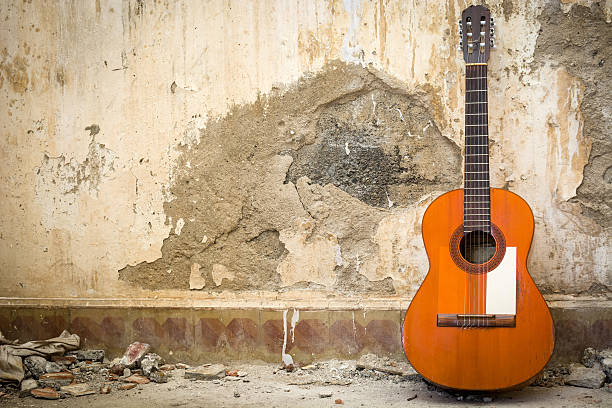 istock guitar in a ruined 479050952