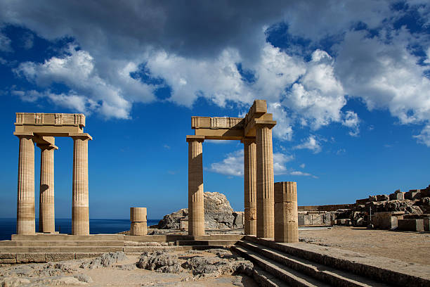 istock Monument in Lindos, Rhodes 479051036