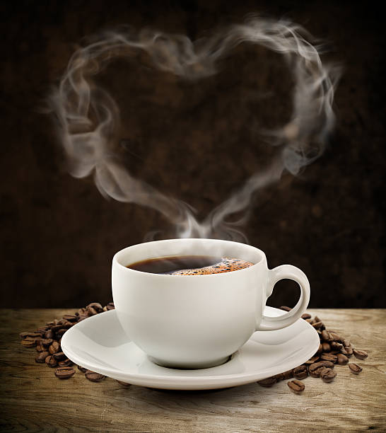 istock Smoke sweet heart coffee with clipping path. 479054465
