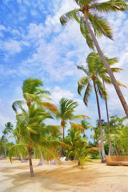 istock Digital art, paint effect, Samana, Grand Bahia Principe El Portillo 479064724