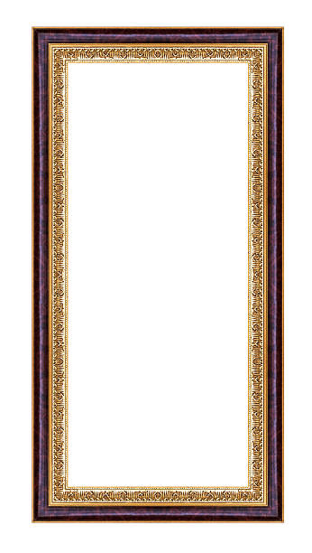 istock Vintage golden frame with blank space and clipping path 479065743