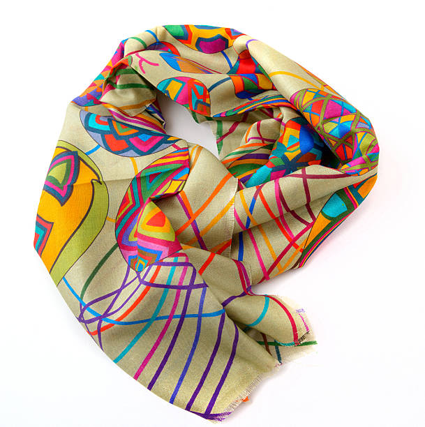 istock Fashionable female scarf isolated on white 479067638