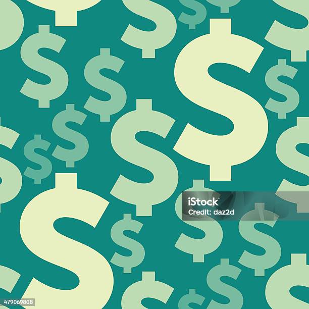 Dollar Seamless Composition Stock Illustration - Download Image Now - Currency, Dollar Sign, Backgrounds