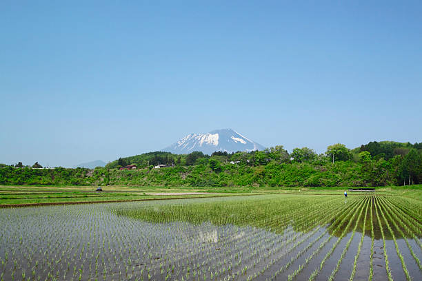 istock Mt.Iwate and pastoral landscape 479070583