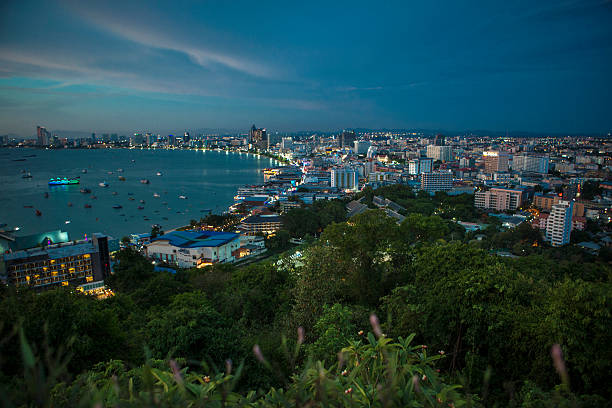 Bay of Pattaya at night