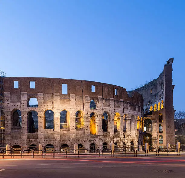 Photo of Colosseum in Rome at Night
