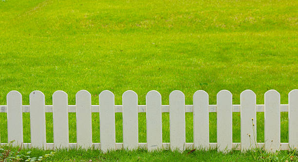 istock wooden fence in the grass. 479077320