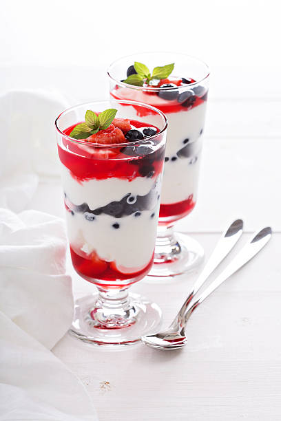 istock Yogurt parfait with blueberries and strawberry 479077402