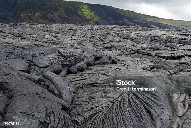 Foto de Pahoehoe Campo De Lava e mais fotos de stock de Atividade - Atividade, Big Island - Ilhas do Havaí, Com Protuberâncias