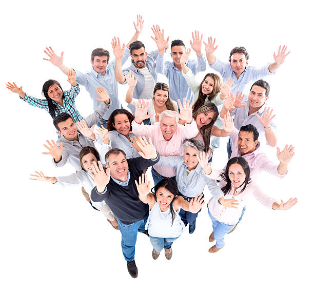istock Group of casual people celebrating 479080640