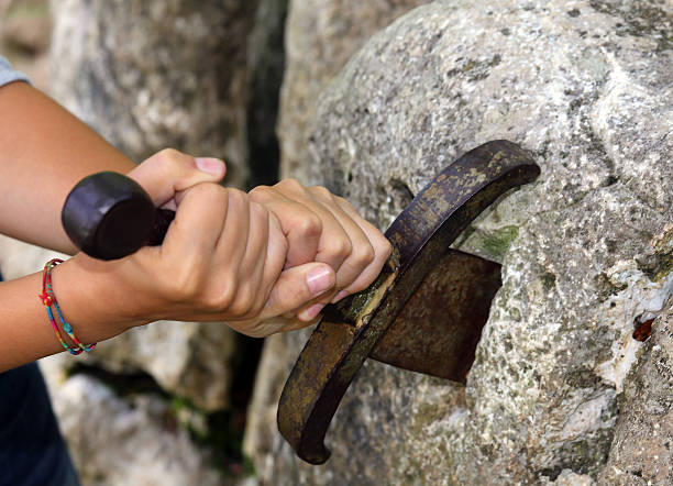istock excalibur the famous sword in the stone 479081656