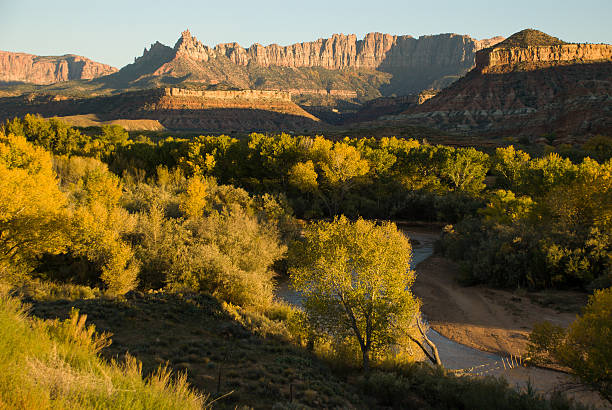 istock Eagle Crags and Virgin River Rockville Utah 479081725