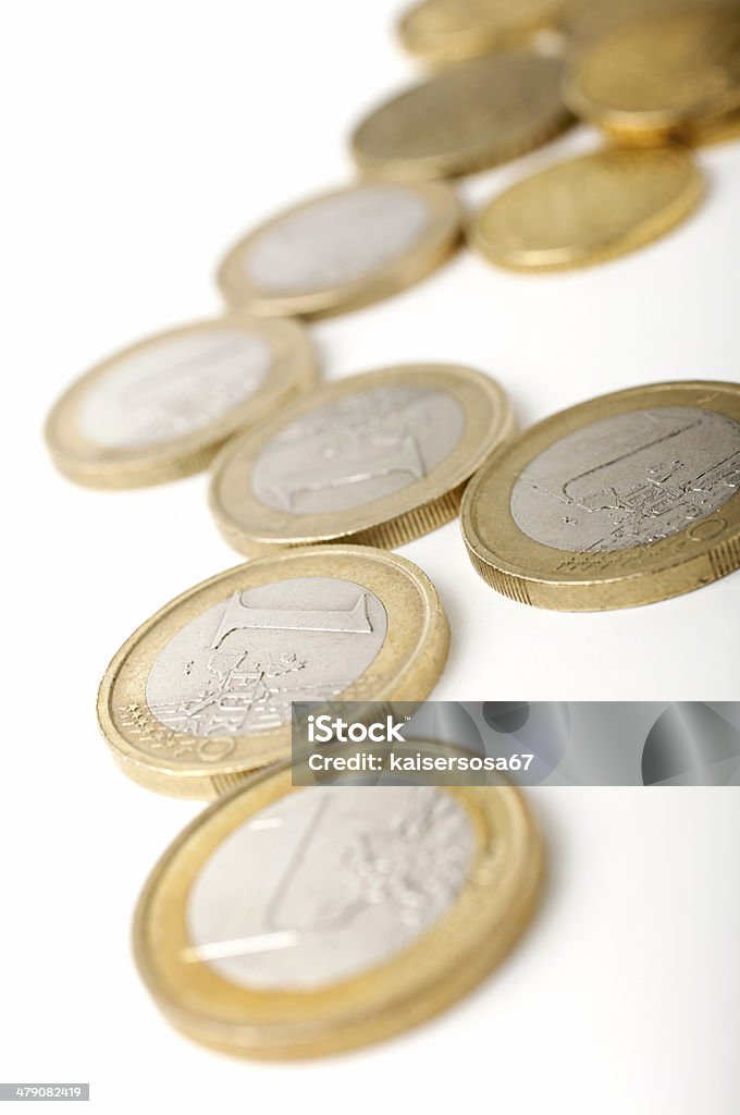 Monety euro - Zbiór zdjęć royalty-free (Bankowość)