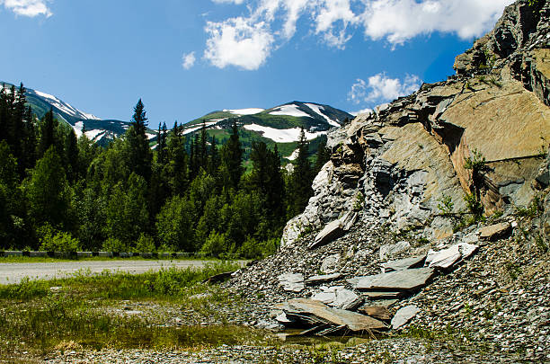 istock Sunny rock beside the road 479084008