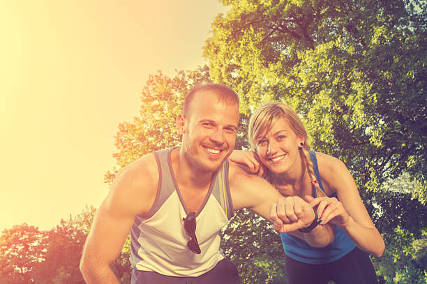 istock Couple doing some exercise/running/jogging in the park. 479088058