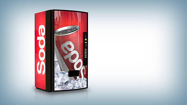 Soda vending machine stock photo