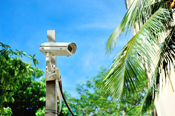 istock Security cctv in public place city 479089000