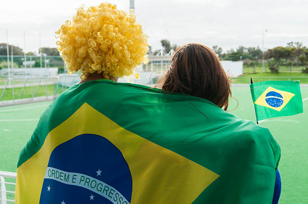 istock Brazilian fans showing support together. 479092113