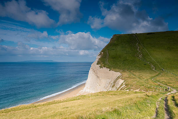 istock White cliffs in Jurassic Coast beach in Dorset, UK 479095964