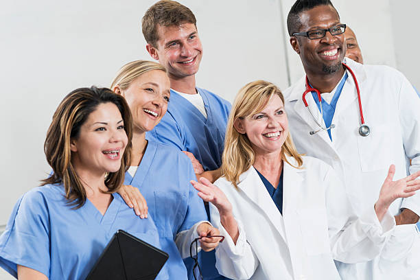 istock Multiracial group of doctors and medical interns 479097740
