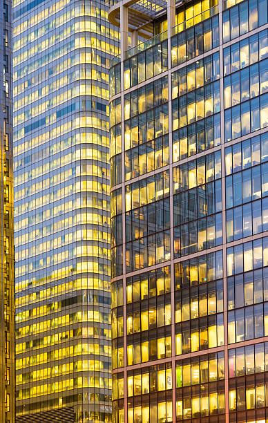 istock Office building background in Canary Wharf, London 479097864