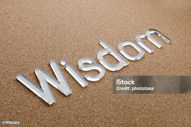 Wisdom Text Stock Photo - Download Image Now - Acrylic Painting, Alphabet, Brown