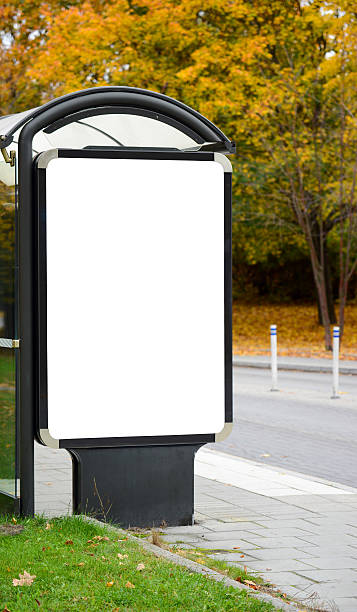 istock Blank billboard on city bus station 479106673