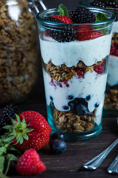 istock Diet parfait with granola and fresh fruit 479107544