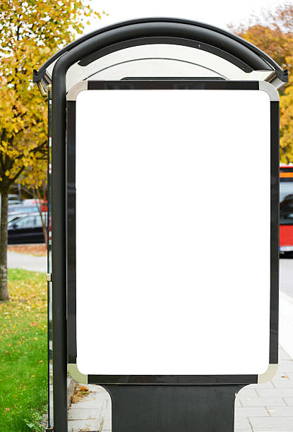 istock Blank billboard on city bus station 479107591