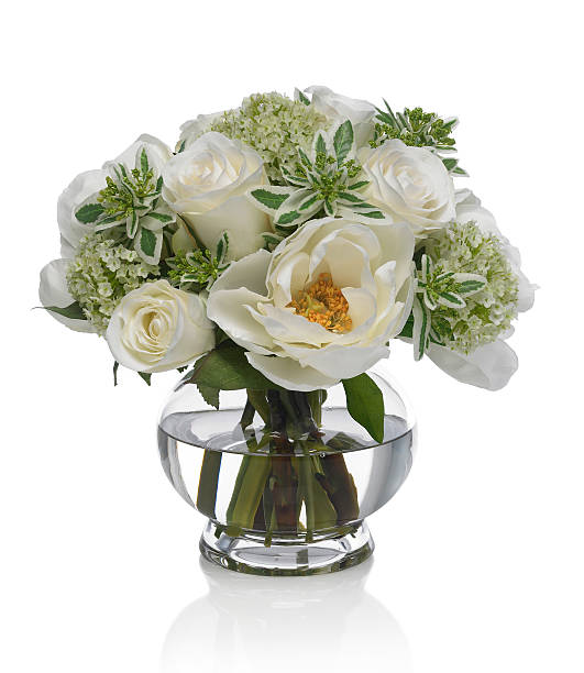 istock Peony and Rose Bouquet on a white background 479108029