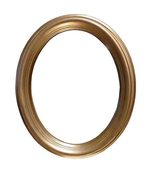 istock Antique golden frame isolated on white background 479108731