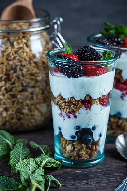 istock Diet parfait with granola and fresh fruit 479108796