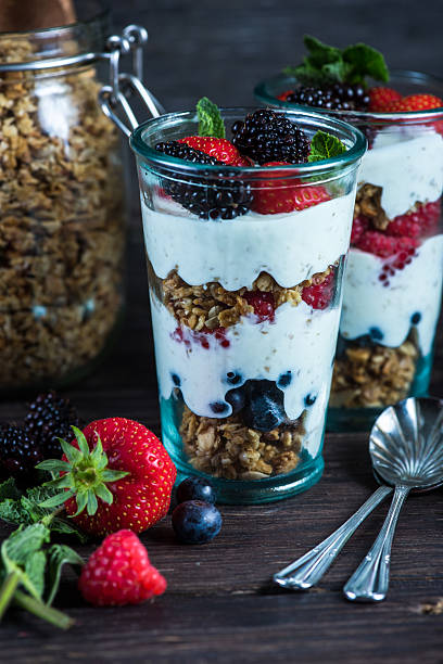 istock Diet parfait with granola and fresh fruit 479108802