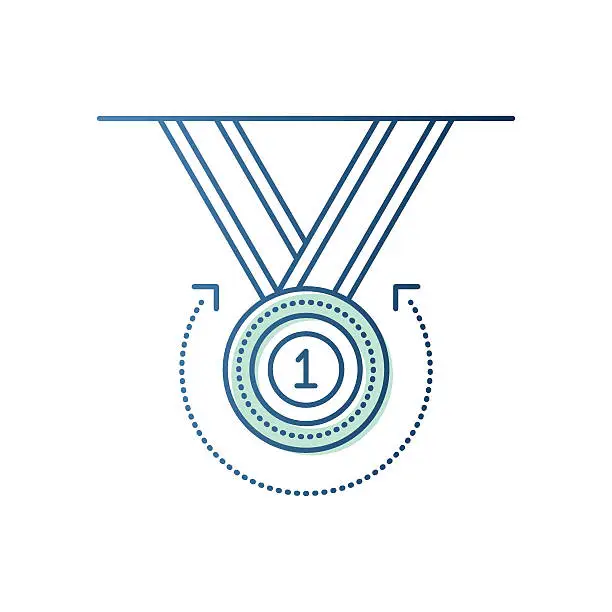 Vector illustration of Medallion Symbol