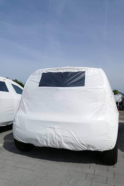 istock New cars with protective cover 479109268