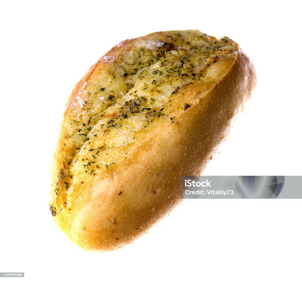 garlic bun isolated on a white background garlic bun isolated on a white background . 2015 Stock Photo