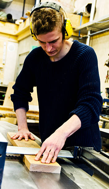 istock Young Carpenter is working with his studioproject in wood 479110293
