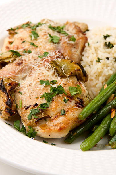 istock Broiled Chicken and Artichokes 479115487