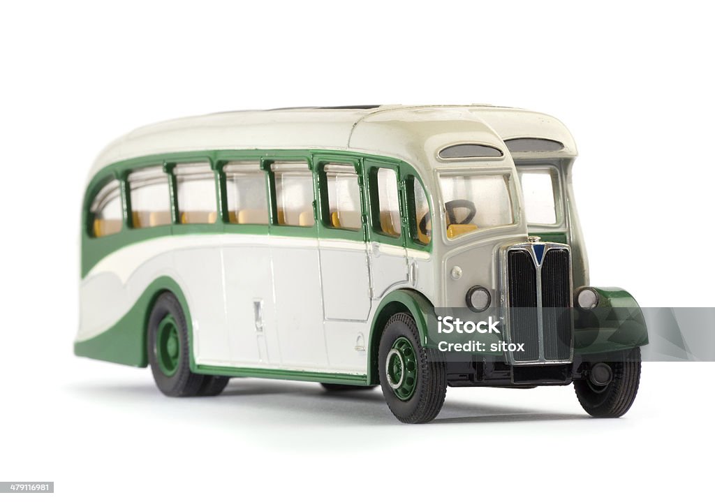 Stare metalowe model wagi z autobusów publicznych - Zbiór zdjęć royalty-free (Autobus)