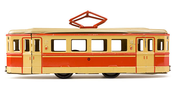 Vintage tin toy street car