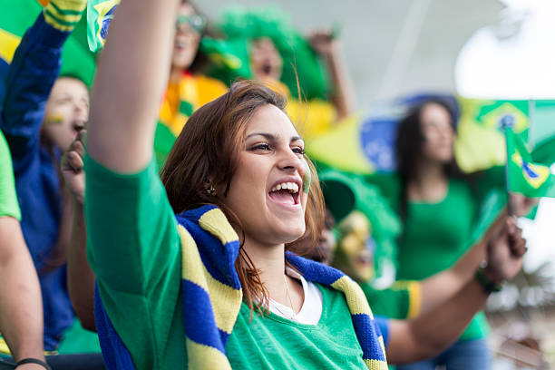 istock Brazil fans cheering with passion together. 479121917
