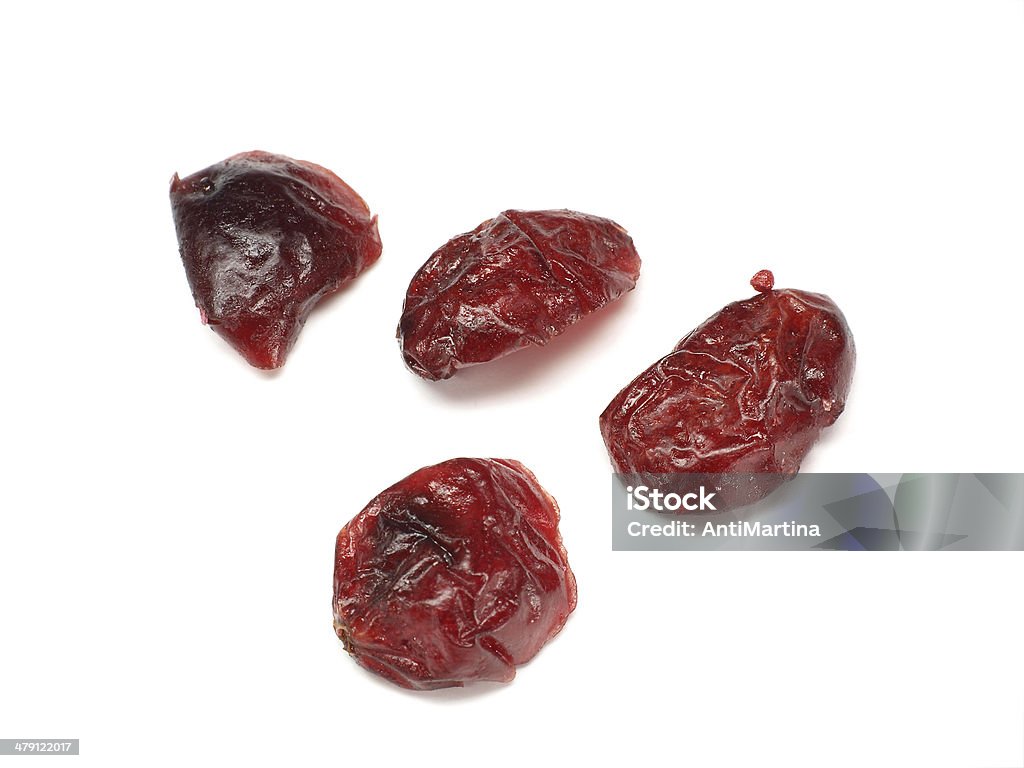 dried cranberries isolated on white Dried Food Stock Photo