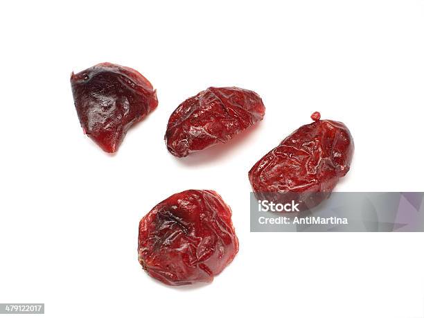 Dried Cranberries Isolated On White Stock Photo - Download Image Now - Dried Food, Cranberry, Cut Out