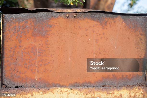 Rusty Metal Panel Stock Photo - Download Image Now - Abstract, Backgrounds, Colors