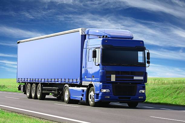 istock Blue Sky Over Blue Truck 479124259