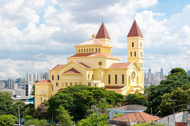 Aerial view of the neighborhood of Penha, Sao Paulo