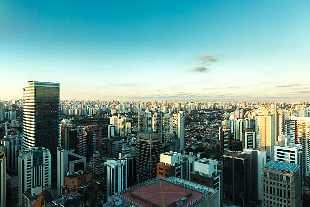 Aerial view of Sao Paulo in Brazil, South America Aerial view of Sao Paulo in Brazil, South America campinas photos stock pictures, royalty-free photos & images