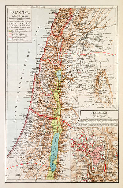 istock Map of Palestine 1896 479126994